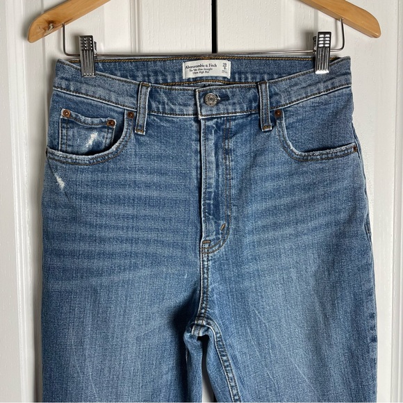 Abercrombie & Fitch 90s Slim Straight Ultra High Rise Jeans Women’s 8 | 29 Blue - Picture 2 of 14